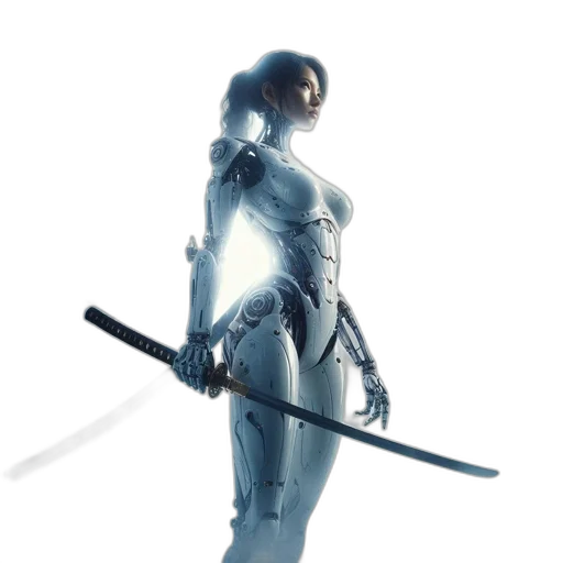 sword, weapon, staff, robot transparent PNG cut-out