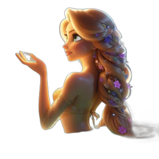 dress, jewelry, staff, crown transparent PNG cut-out