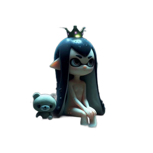 crown, creature, animal, staff transparent PNG cut-out