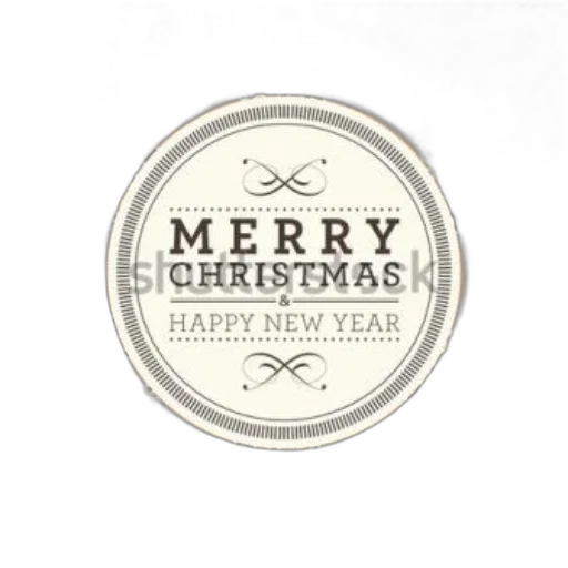 vintage-style, christmas, card, intricate transparent PNG cut-out