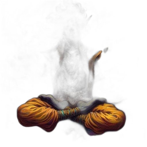 hair, dragon, crown, staff transparent PNG cut-out