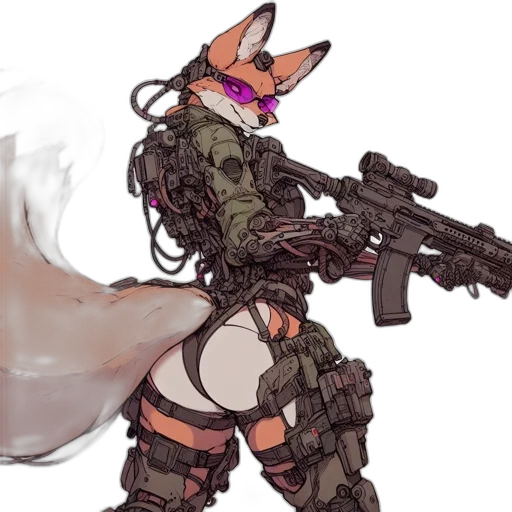 weapon, animal, cyberpunk, concept art transparent PNG cut-out