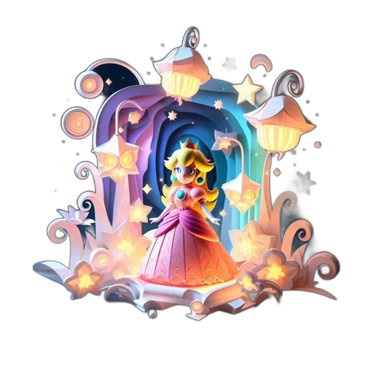 crown, concept art, fantasy art, 3d render transparent PNG cut-out