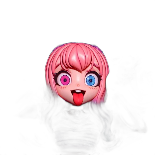 creature, face, mask, hair transparent PNG cut-out