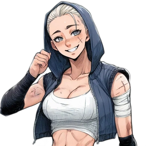 jacket, staff, anime, cartoon transparent PNG cut-out