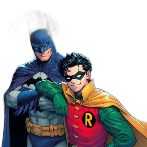 comic book art, concept art, green, batman transparent PNG cut-out
