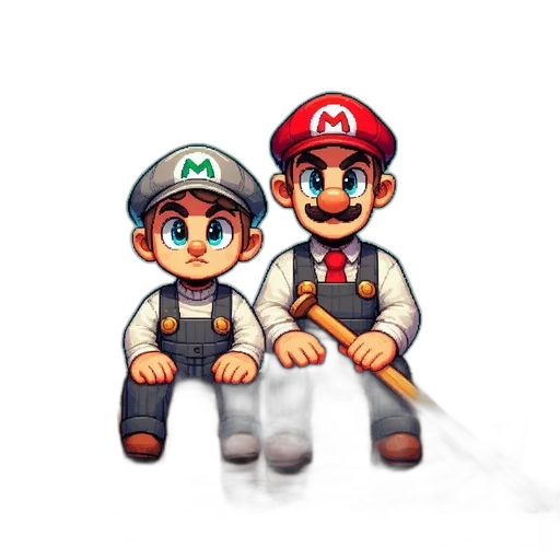 staff, pixel art, concept art, 3d render transparent PNG cut-out