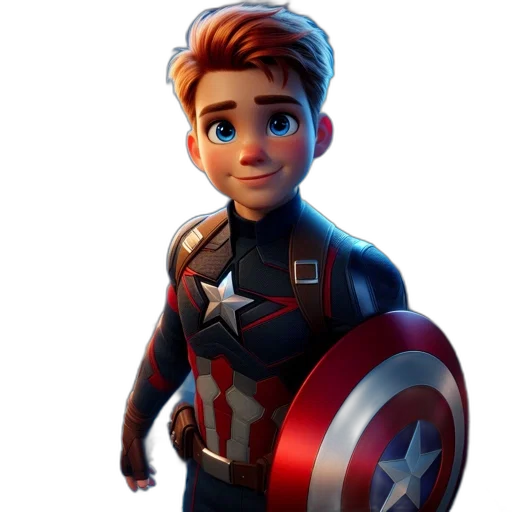 3d render, comic book art, concept art, cartoon transparent PNG cut-out
