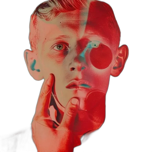 face, mask, creature, photorealistic transparent PNG cut-out