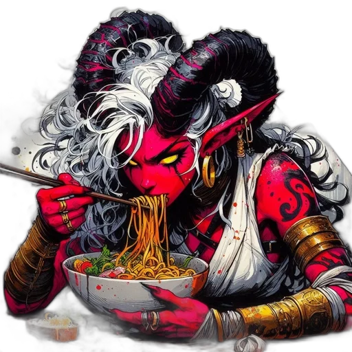 food, mask, dragon, comic book art transparent PNG cut-out