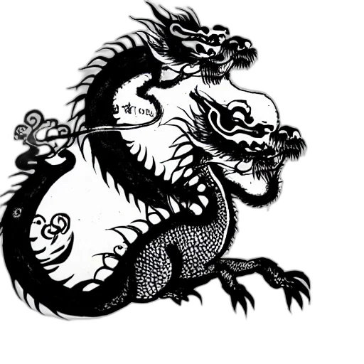 dragon, staff, animal, fantasy art transparent PNG cut-out