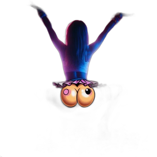 hair, crown, creature, dress transparent PNG cut-out