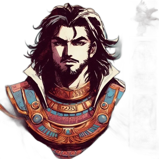sword, face, staff, crown transparent PNG cut-out