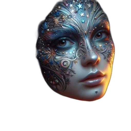 mask, face, jewelry, crown transparent PNG cut-out