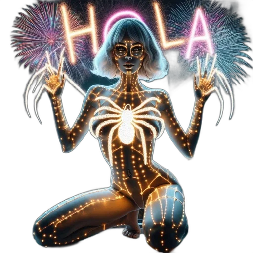 robot, jewelry, hair, mask transparent PNG cut-out