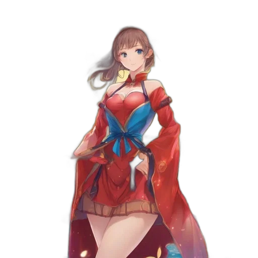 dress, staff, crown, weapon transparent PNG cut-out