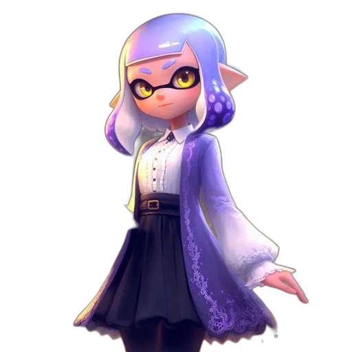 dress, staff, jacket, weapon transparent PNG cut-out
