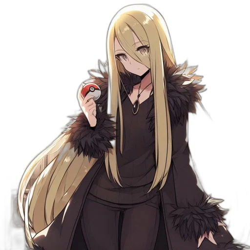 staff, jacket, dress, hair transparent PNG cut-out