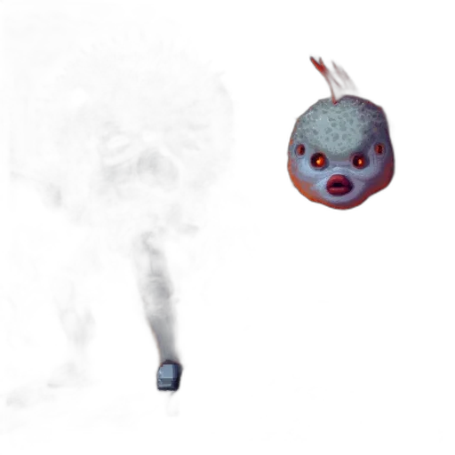 staff, mask, creature, weapon transparent PNG cut-out