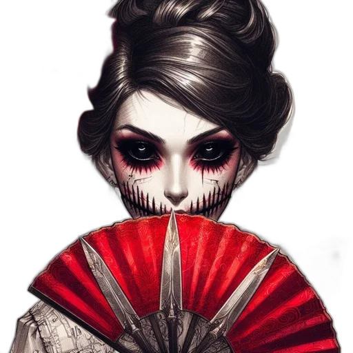 mask, face, dress, fantasy art transparent PNG cut-out