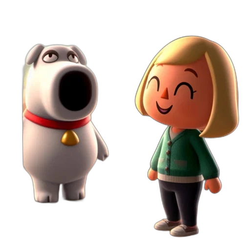 animal, 3d render, concept art, cartoon transparent PNG cut-out