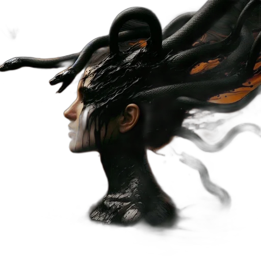 mask, dragon, face, hair transparent PNG cut-out