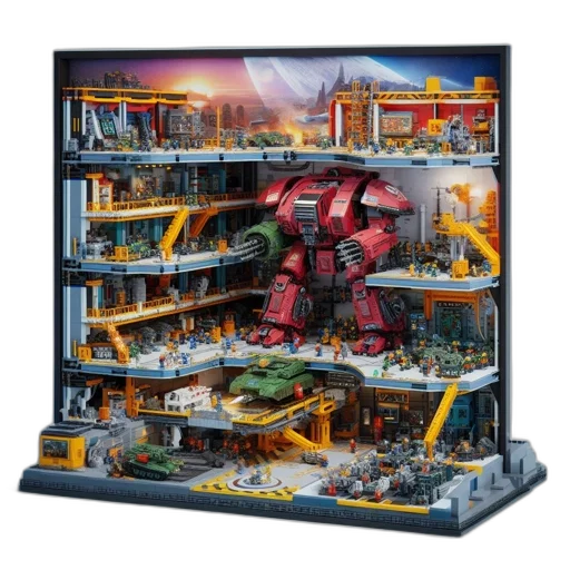 robot, furniture, concept art, cyberpunk transparent PNG cut-out