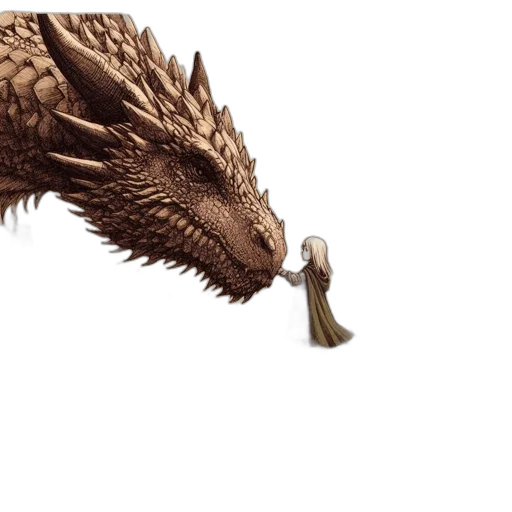 dragon, creature, animal, sword transparent PNG cut-out