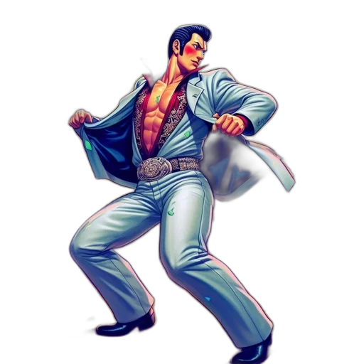 jacket, staff, concept art, comic book art transparent PNG cut-out