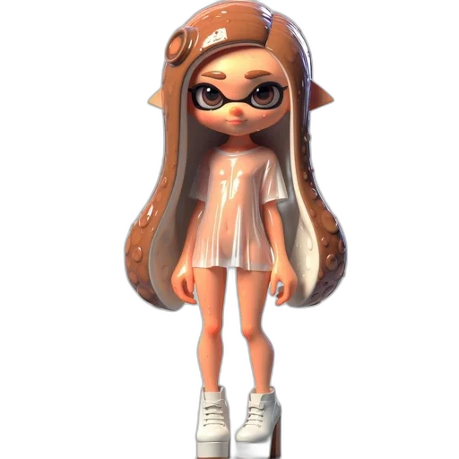 dress, hair, staff, mask transparent PNG cut-out