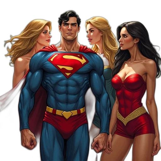 comic book art, concept art, cartoon, fantasy art transparent PNG cut-out