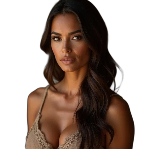 dress, jewelry, face, hair transparent PNG cut-out