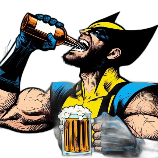comic book art, concept art, cartoon, pixel art transparent PNG cut-out