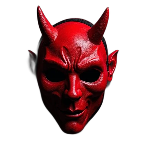 mask, face, dragon, 3d render transparent PNG cut-out