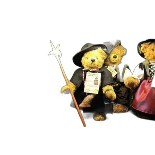 staff, display, teddy, bears transparent PNG cut-out
