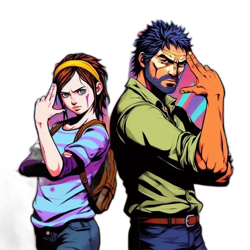 jacket, comic book art, concept art, anime transparent PNG cut-out