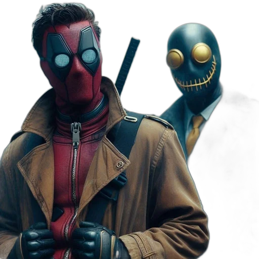 mask, jacket, concept art, comic book art transparent PNG cut-out