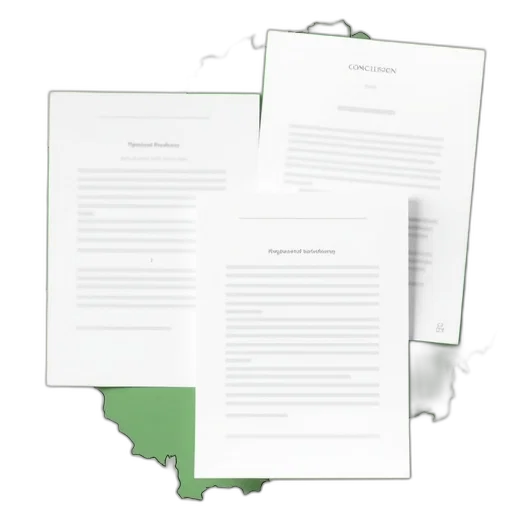 set, four, white, papers transparent PNG cut-out