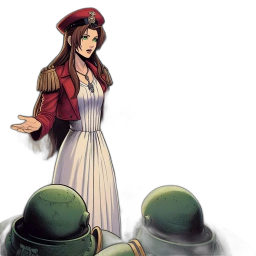 hat, dress, concept art, fantasy art transparent PNG cut-out