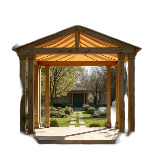 furniture, umbrella, building, staff transparent PNG cut-out