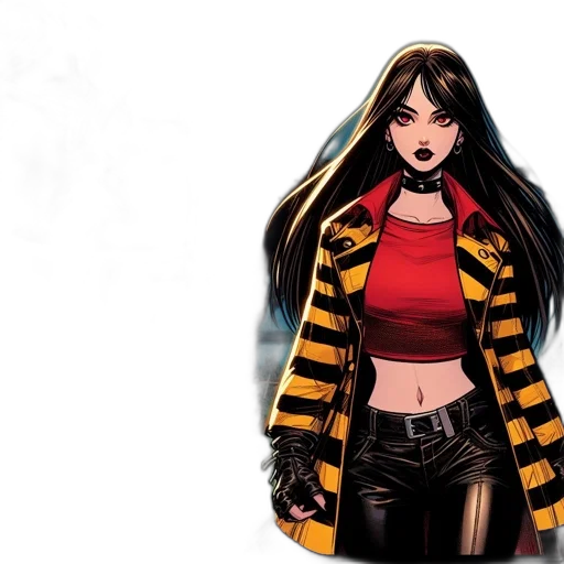 jacket, comic book art, concept art, fantasy art transparent PNG cut-out