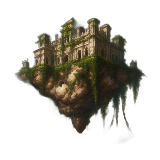 building, crown, concept art, fantasy art transparent PNG cut-out