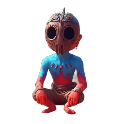 mask, robot, creature, face transparent PNG cut-out
