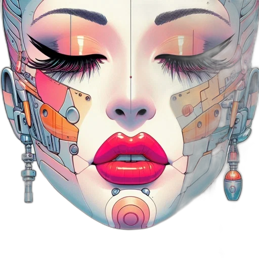 mask, face, robot, jewelry transparent PNG cut-out