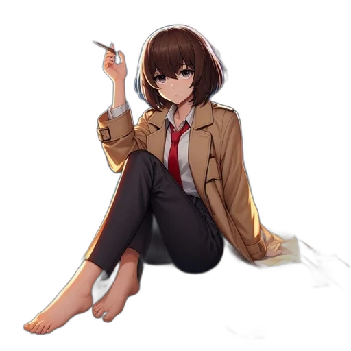 jacket, staff, weapon, umbrella transparent PNG cut-out