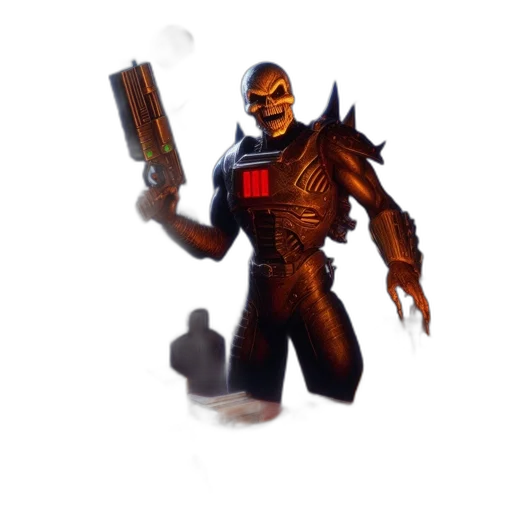 robot, weapon, creature, staff transparent PNG cut-out