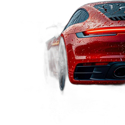car, photorealistic, concept art, 3d render transparent PNG cut-out