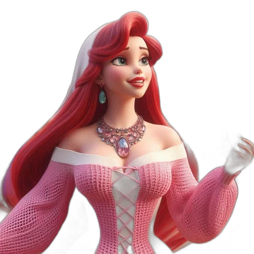 dress, jewelry, 3d render, concept art transparent PNG cut-out