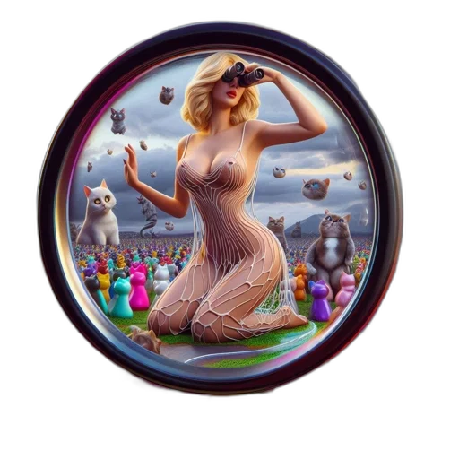 dress, jewelry, fantasy art, oil painting transparent PNG cut-out