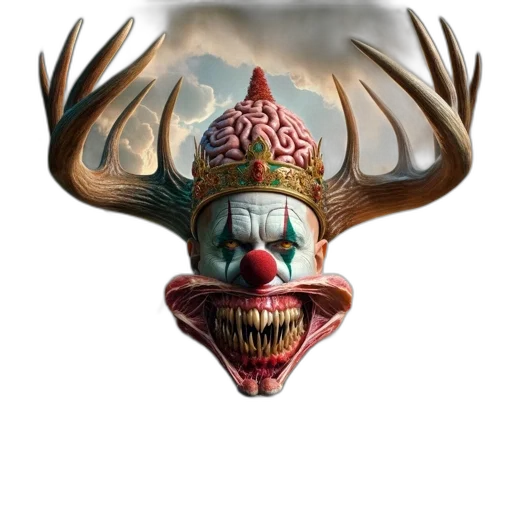 crown, mask, creature, face transparent PNG cut-out
